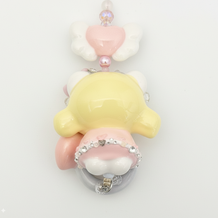 Hand Painted Doll Phone Charm-BABY KITTY