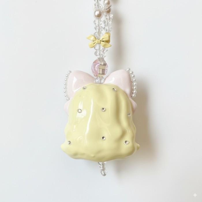 Hand Painted Doll Phone Charm-PRINCESS KITTY