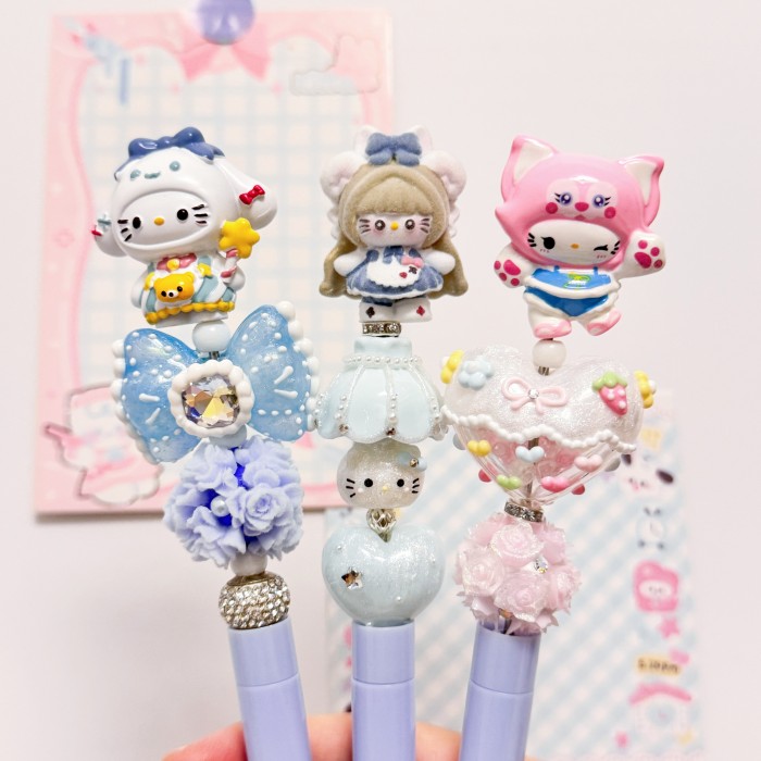 Beadable Ball Pen Blue