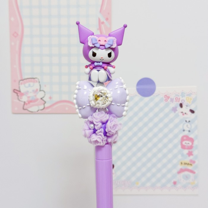 Beadable Ball Pen Purple
