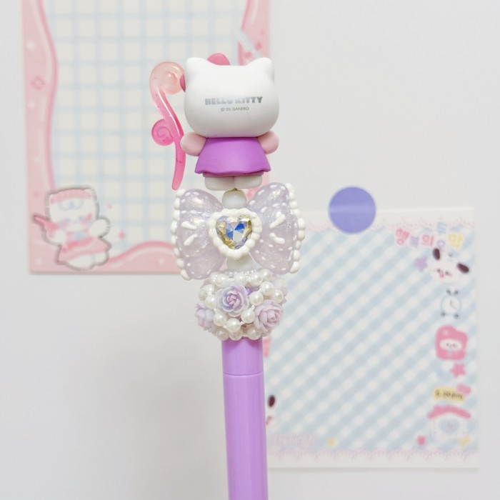 Beadable Ball Pen Purple