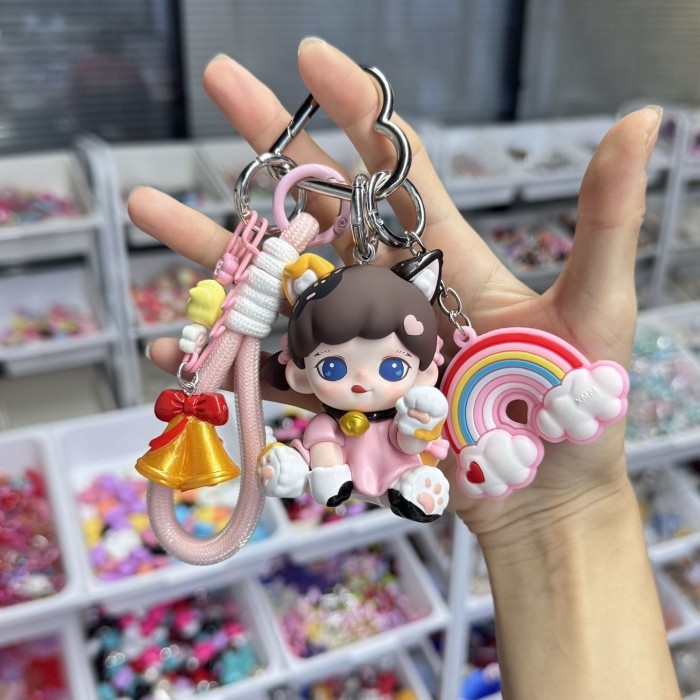 Bag Charms Zoraa Meow Eat Face