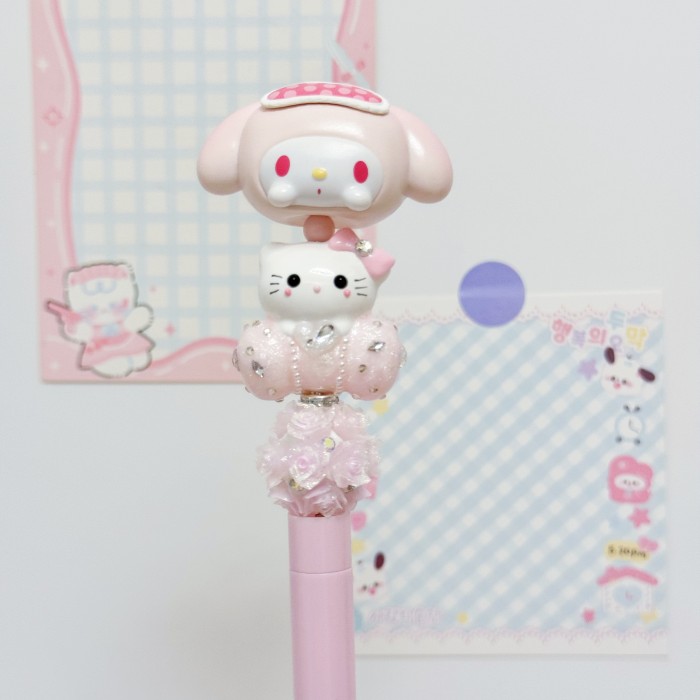 Beadable Ball Pen Pink