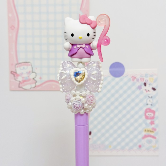 Beadable Ball Pen Purple