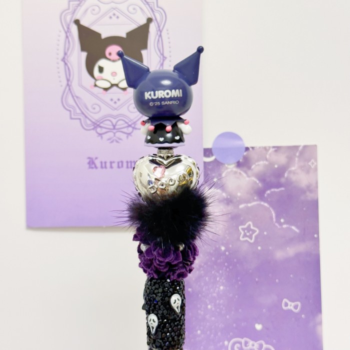 Beadable Ball Pen Kuromi & Melody