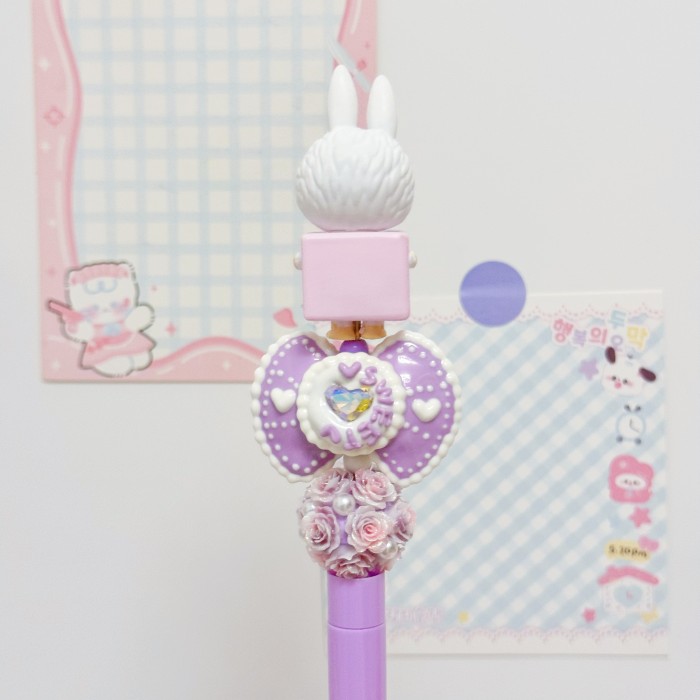 Beadable Ball Pen Purple