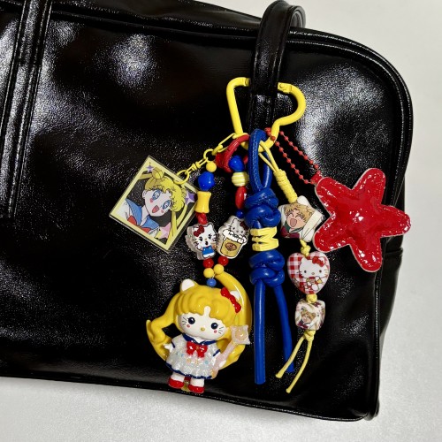 Hand Painted Doll BAG Charm SAILOR MOON KITTY