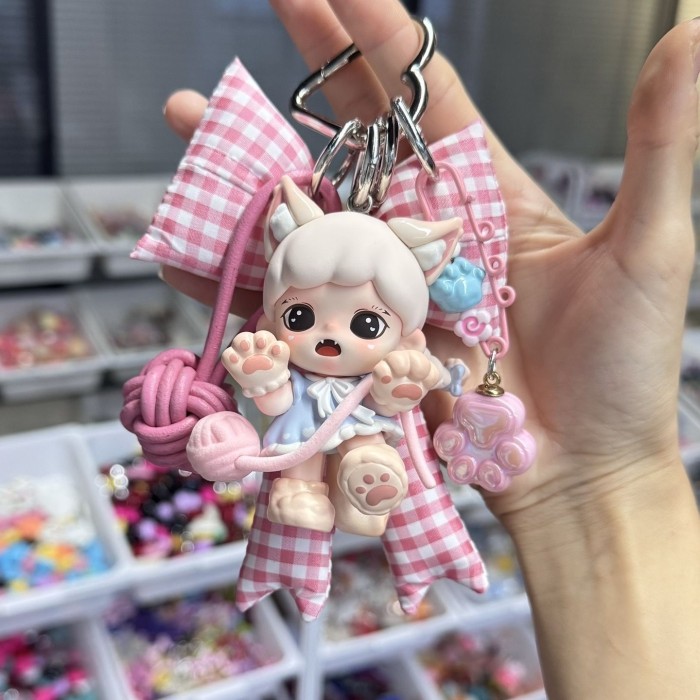 Bag Charms Zoraa Meow Eat Face