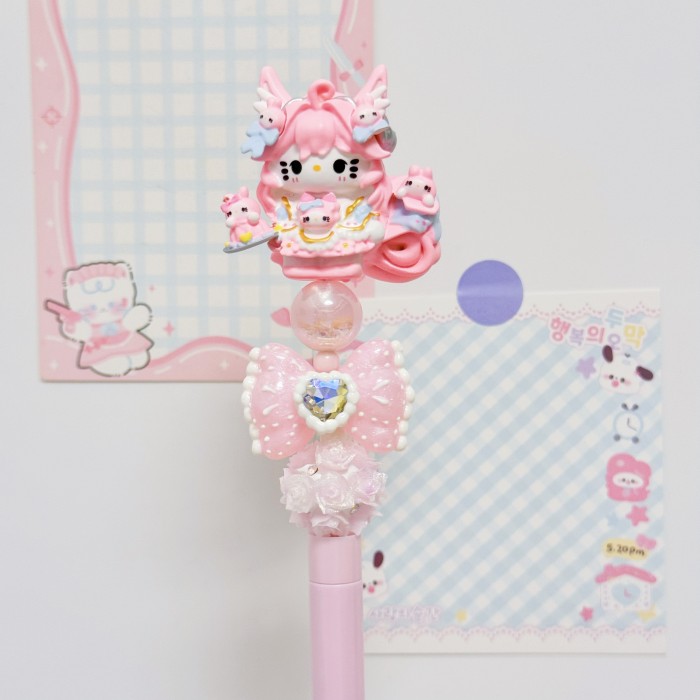 Beadable Ball Pen Pink