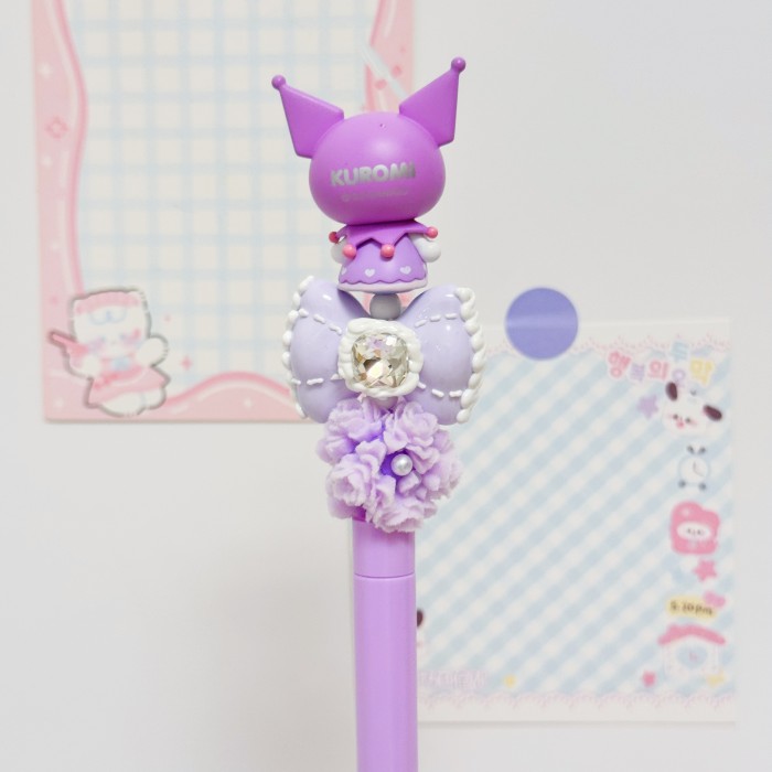 Beadable Ball Pen Purple