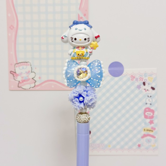 Beadable Ball Pen Blue