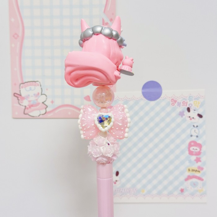 Beadable Ball Pen Pink