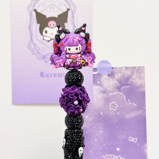 Beadable Ball Pen Kuromi Kitty