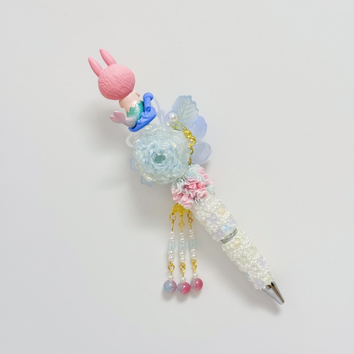 Beadable Ball Pen Mermaid Labubu