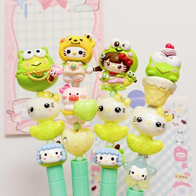 Beadable Ball Pen Green