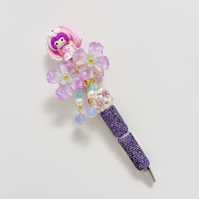 Beadable Ball Pen Hello Kitty