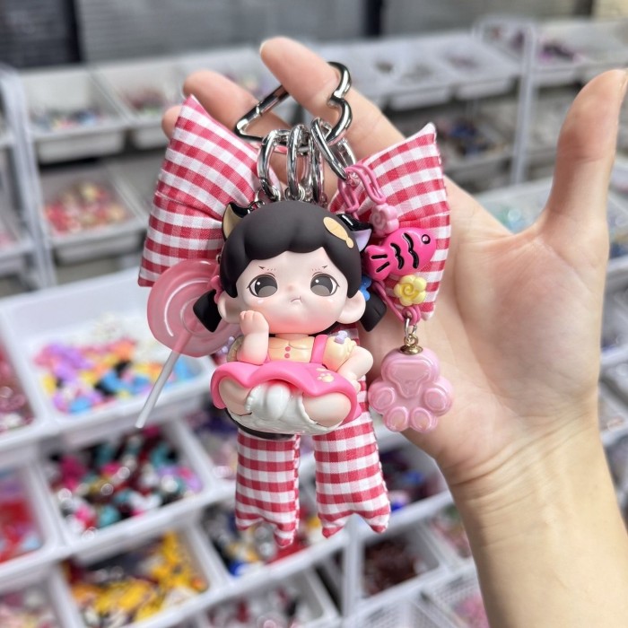 Bag Charms Zoraa Meow Eat Face