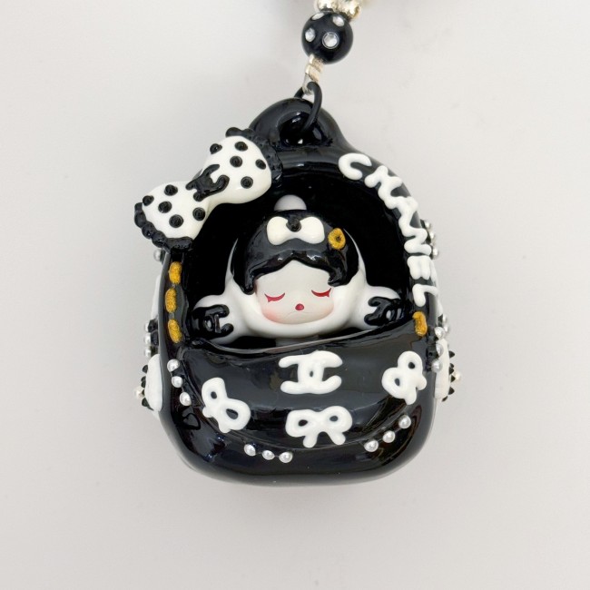 Hand Painted Doll BAG Charm