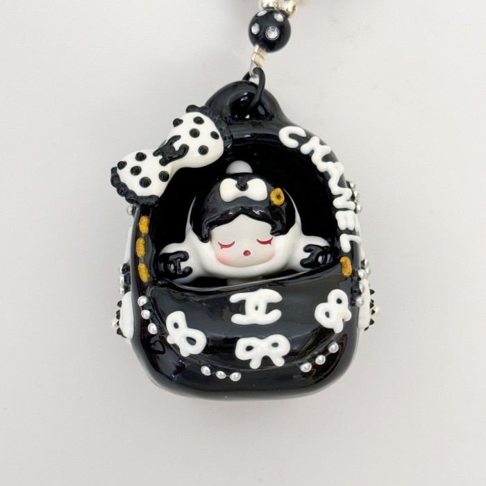 Hand Painted Doll BAG Charm