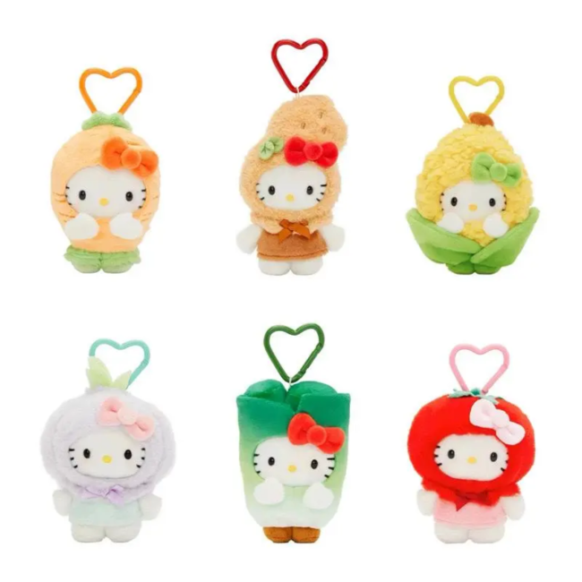 Plush dolls bag Charms Vegetable Kitty