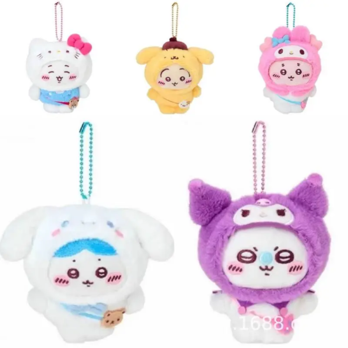 Plush dolls bag Charms Chiikawa & Sanrio