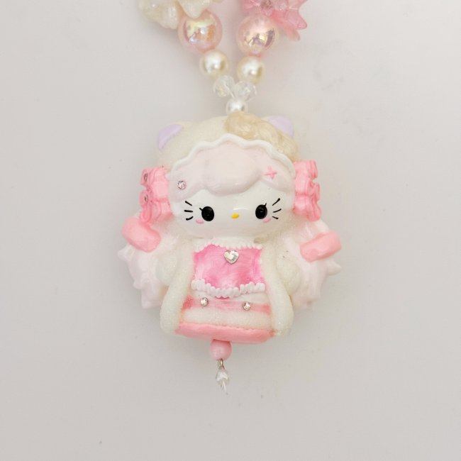 Hand Painted Doll BAG Charm-PRINCESS KITTY