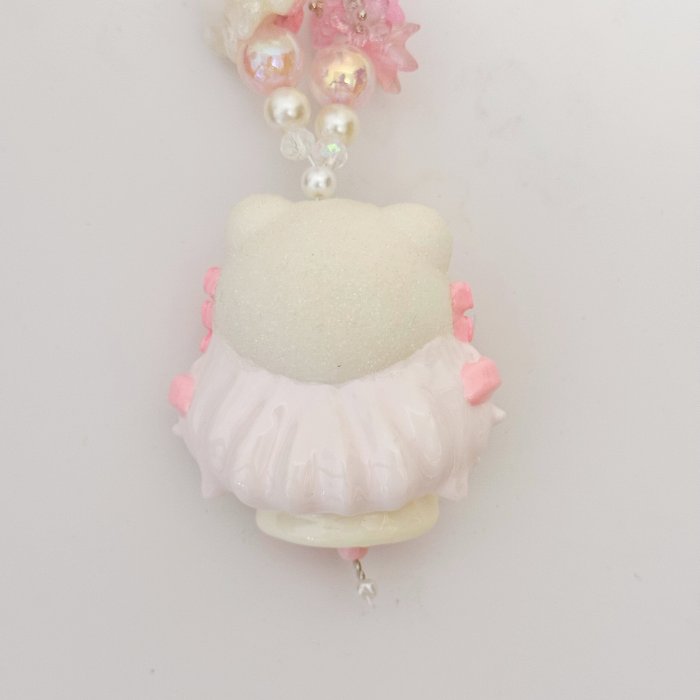 Hand Painted Doll BAG Charm-PRINCESS KITTY
