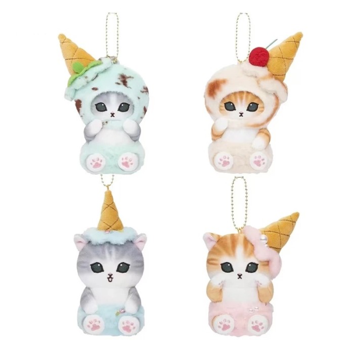 Plush dolls bag Charms Mofusand Ice-cream
