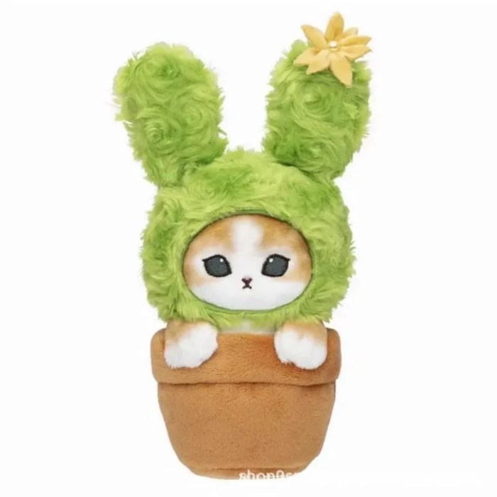 Plush dolls bag Charms Mofusand Cat Potted Plant