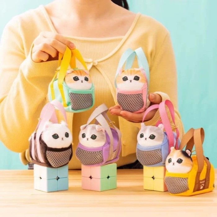 Plush dolls bag Charms Mofusand Carrying A Basket