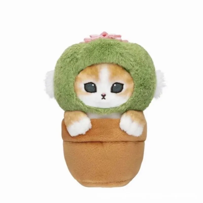Plush dolls bag Charms Mofusand Cat Potted Plant