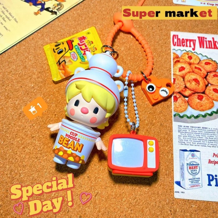 Bag Charms Sweet Bean Supermarket 1