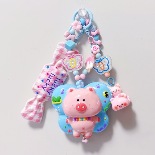 Hand Painted Doll Bag Charm Hamm