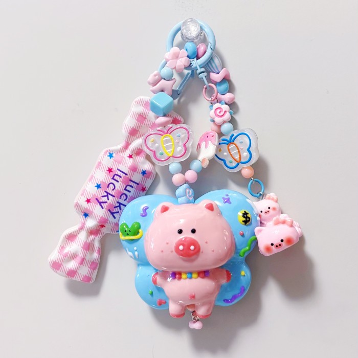 Hand Painted Doll Bag Charm Hamm