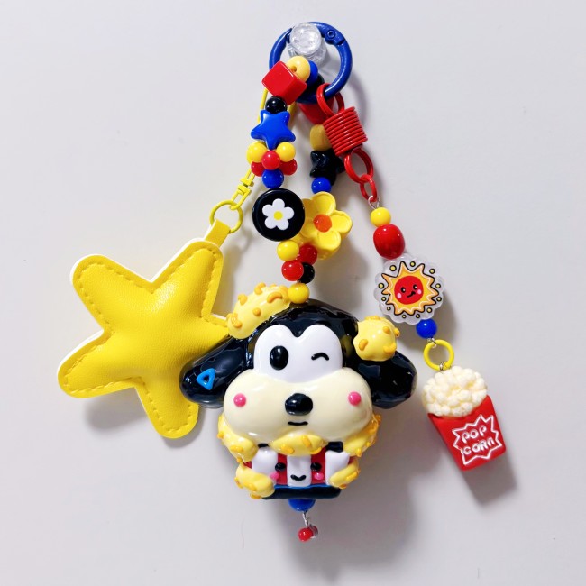 Hand Painted Doll Bag Charm Goofy
