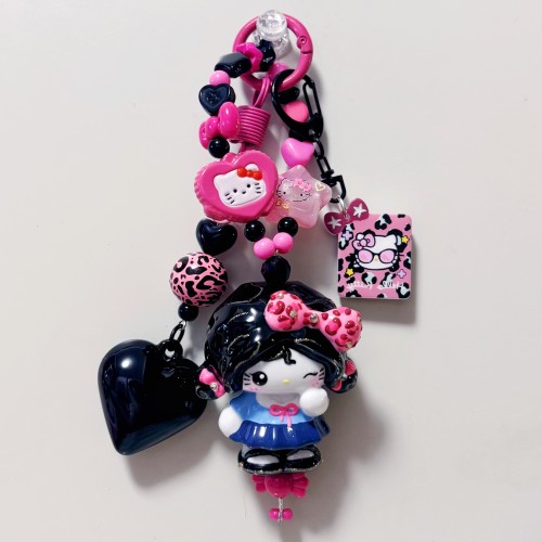 Hand Painted Doll Bag Charm Kitty