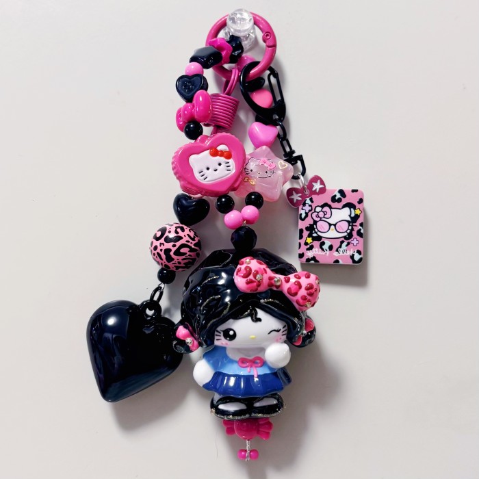 Hand Painted Doll Bag Charm Kitty