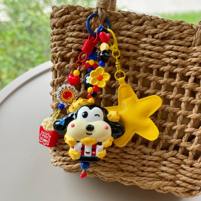 Hand Painted Doll Bag Charm Goofy