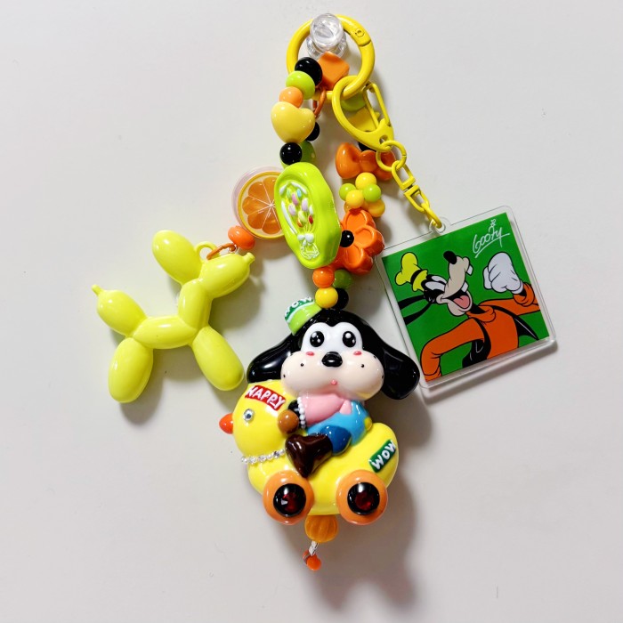 Hand Painted Doll Bag Charm Goofy