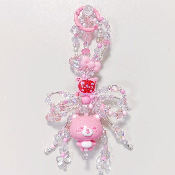 Hand Painted Doll Bag Charm Bear