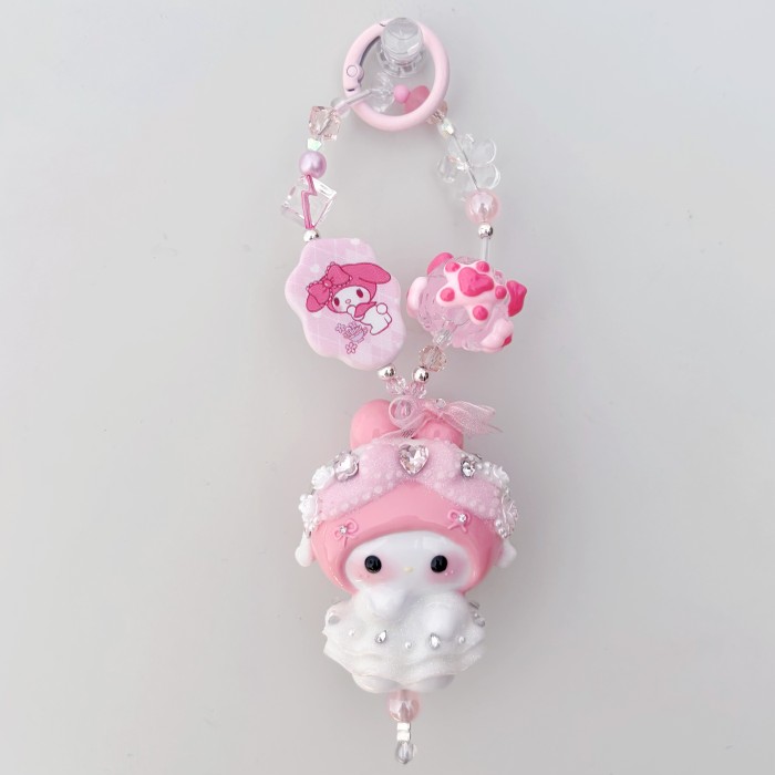 Hand Painted Doll Bag Charm Melody