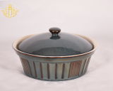 China Factory Price Ceramic Bakewares Dinner Sets Durable Stoneware Tableware Set 36 Pieces Reactive Glazed Dinnerware set for  Banquet and Party
