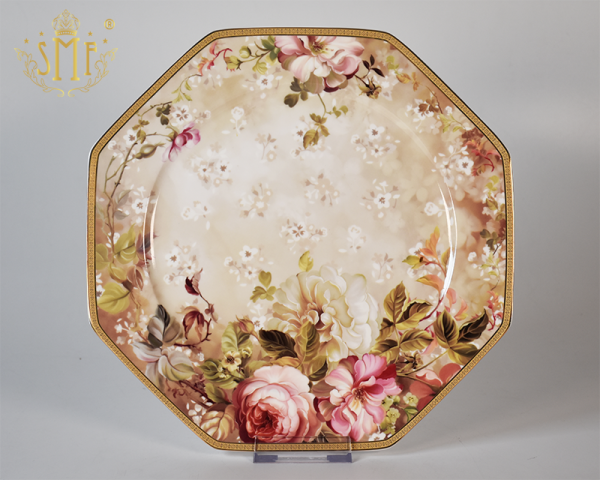 24pcs European Style Porcelain Tea Set  with Classic Floral Design Ceramic Bone china Coffee Set Tableware Service Sets