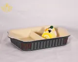 China Factory Price Ceramic Bakewares Dinner Sets Durable Stoneware Tableware Set 36 Pieces Reactive Glazed Dinnerware set for  Banquet and Party