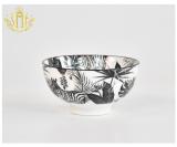 wholesale price China Factory OEM ODM Natural Pattern Design Pad Printing Stoneware Dinner Plates set ceramic dinnerware sets