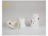 New Design Elegant Complete 24pcs 60pcs 72pcs Set 10.5' Ceramic Dinner Plate Set with Beads Trim Dessert Cake Plate Dish with Gift Box