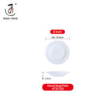 DianTong hot sale custom logo restaurant wedding white ceramic crockery porcelain dinner set tableware dinnerware