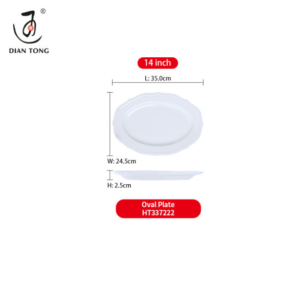 DianTong hot sale custom logo restaurant wedding white ceramic crockery porcelain dinner set tableware dinnerware