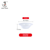 DianTong hot sale custom logo restaurant wedding white ceramic crockery porcelain dinner set tableware dinnerware