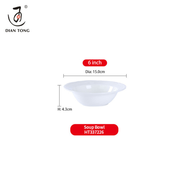 DianTong hot sale custom logo restaurant wedding white ceramic crockery porcelain dinner set tableware dinnerware